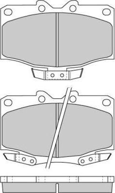 E.T.F. 12-0725 - Brake Pad Set, disc brake autospares.lv