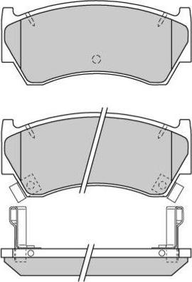 E.T.F. 12-0721 - Brake Pad Set, disc brake autospares.lv