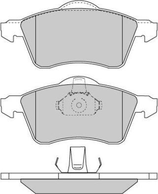 E.T.F. 12-0723 - Brake Pad Set, disc brake autospares.lv