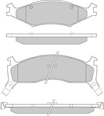 E.T.F. 12-0772 - Brake Pad Set, disc brake autospares.lv