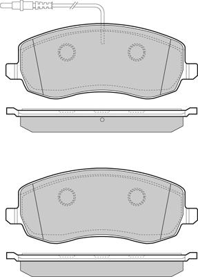 HELLA T1761 - Brake Pad Set, disc brake autospares.lv