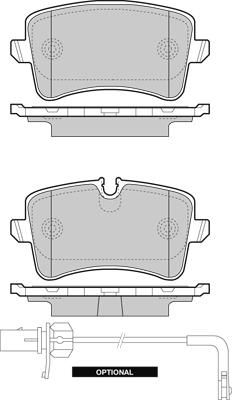 E.T.F. 12-1493 - Brake Pad Set, disc brake autospares.lv