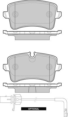 Icer 4GD698451A - Brake Pad Set, disc brake autospares.lv