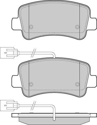 E.T.F. 12-1441 - Brake Pad Set, disc brake autospares.lv