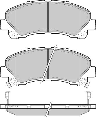 4U Autoparts 37726IS - Brake Pad Set, disc brake autospares.lv