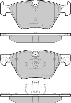 E.T.F. 12-1447 - Brake Pad Set, disc brake autospares.lv