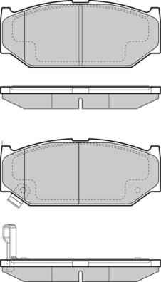 E.T.F. 12-1455 - Brake Pad Set, disc brake autospares.lv