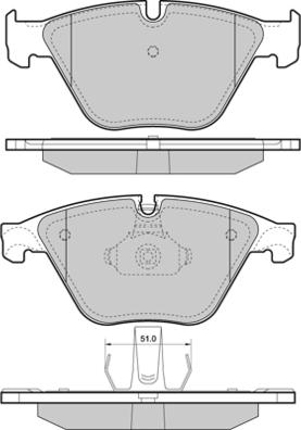 E.T.F. 12-1452 - Brake Pad Set, disc brake autospares.lv
