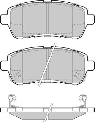 E.T.F. 12-1466 - Brake Pad Set, disc brake autospares.lv