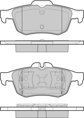 E.T.F. 12-1468 - Brake Pad Set, disc brake autospares.lv