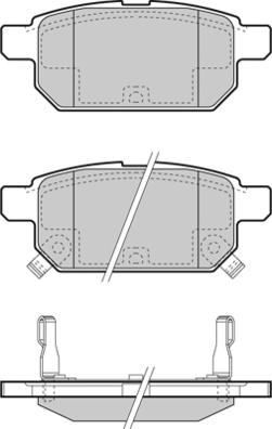 E.T.F. 12-1467 - Brake Pad Set, disc brake autospares.lv