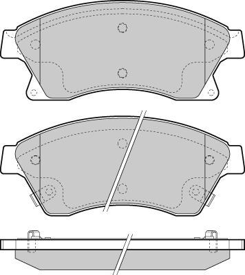 E.T.F. 12-1404 - Brake Pad Set, disc brake autospares.lv