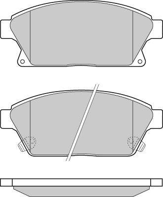 E.T.F. 12-1405 - Brake Pad Set, disc brake autospares.lv