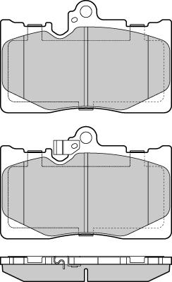 Valeo 671555 - Brake Pad Set, disc brake autospares.lv