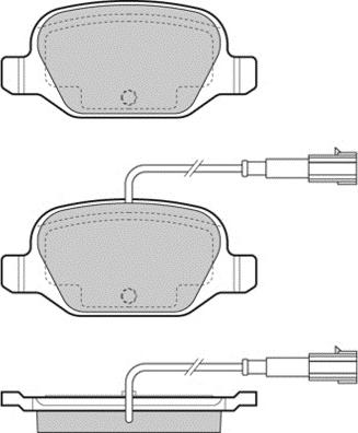 HELLA 355031561 - Brake Pad Set, disc brake autospares.lv