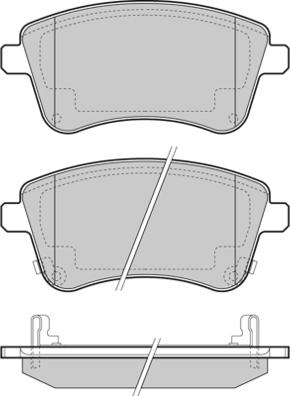 E.T.F. 12-1486 - Brake Pad Set, disc brake autospares.lv