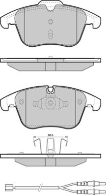 E.T.F. 12-1487 - Brake Pad Set, disc brake autospares.lv