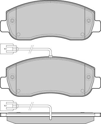 E.T.F. 12-1439 - Brake Pad Set, disc brake autospares.lv