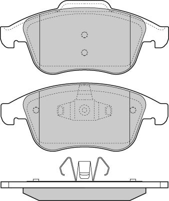 E.T.F. 12-1430 - Brake Pad Set, disc brake autospares.lv