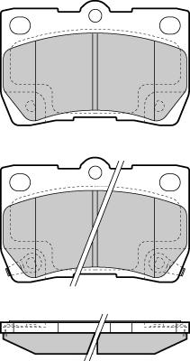 E.T.F. 12-1420 - Brake Pad Set, disc brake autospares.lv