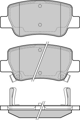 Magneti Marelli T1728MM - Brake Pad Set, disc brake autospares.lv