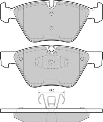 E.T.F. 12-1479 - Brake Pad Set, disc brake autospares.lv