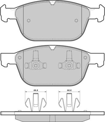 E.T.F. 12-1475 - Brake Pad Set, disc brake autospares.lv