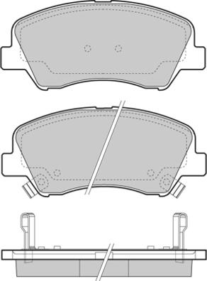 E.T.F. 12-1470 - Brake Pad Set, disc brake autospares.lv