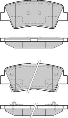 E.T.F. 12-1471 - Brake Pad Set, disc brake autospares.lv