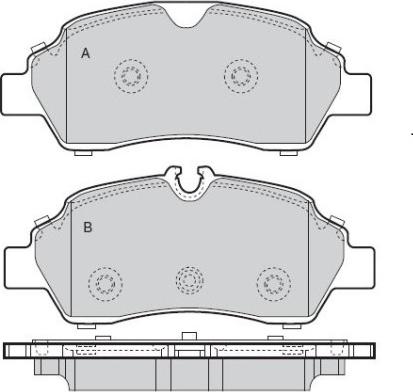 E.T.F. 12-1599 - Brake Pad Set, disc brake autospares.lv