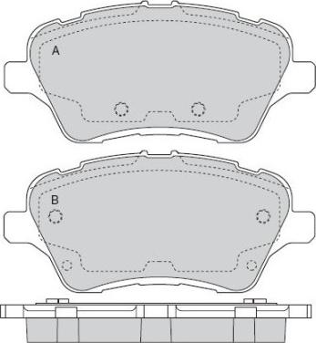 Permafuse PE.0990.0 - Brake Pad Set, disc brake autospares.lv