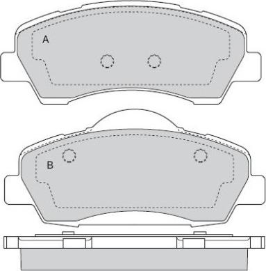 E.T.F. 12-1559 - Brake Pad Set, disc brake autospares.lv