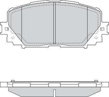 Japanparts JPA220 - Brake Pad Set, disc brake autospares.lv