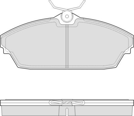 E.T.F. 12-1505 - Brake Pad Set, disc brake autospares.lv