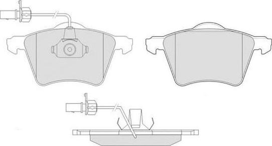 E.T.F. 12-1506 - Brake Pad Set, disc brake autospares.lv