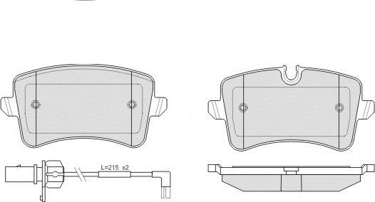 E.T.F. 12-1502 - Brake Pad Set, disc brake autospares.lv