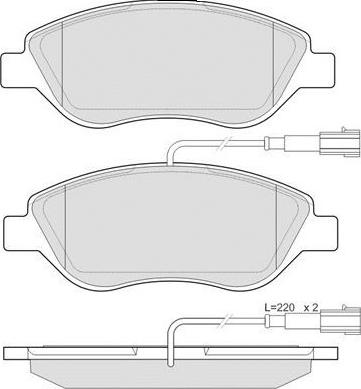 E.T.F. 12-1507 - Brake Pad Set, disc brake autospares.lv