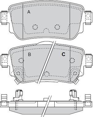 ProfiPower 20H1029-OYO - Brake Pad Set, disc brake autospares.lv