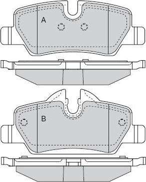 GMC 2598001 - Brake Pad Set, disc brake autospares.lv