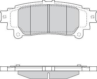 FTE 9005158 - Brake Pad Set, disc brake autospares.lv