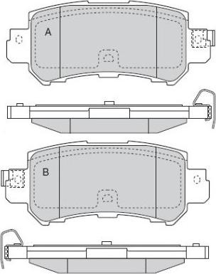 AISIN SN187 - Brake Pad Set, disc brake autospares.lv