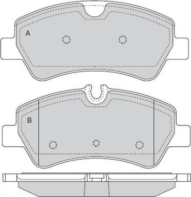 KRAFT AUTOMOTIVE 6002155 - Brake Pad Set, disc brake autospares.lv