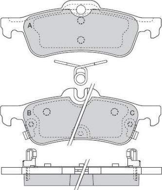 E.T.F. 12-1528 - Brake Pad Set, disc brake autospares.lv