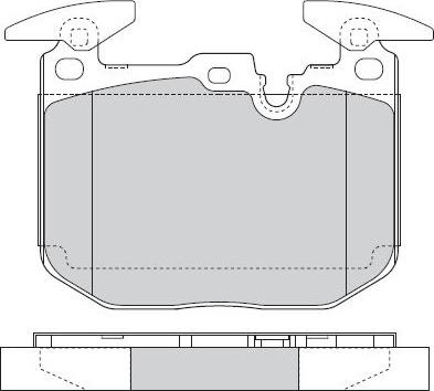 E.T.F. 12-1522 - Brake Pad Set, disc brake autospares.lv