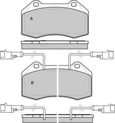 E.T.F. 12-1576 - Brake Pad Set, disc brake autospares.lv