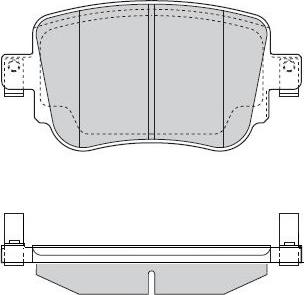 E.T.F. 12-1570 - Brake Pad Set, disc brake autospares.lv