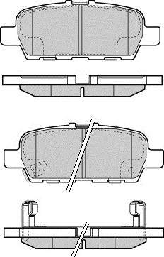 E.T.F. 12-1692 - Brake Pad Set, disc brake autospares.lv