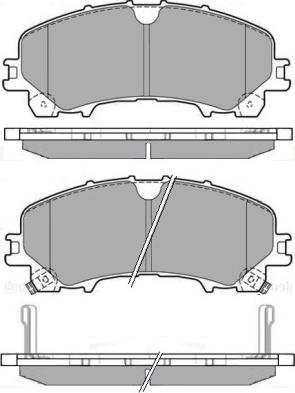 4U Autoparts 37733NS - Brake Pad Set, disc brake autospares.lv