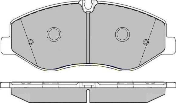 GMC 2206201 - Brake Pad Set, disc brake autospares.lv