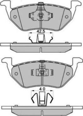 Valeo 924.0 - Brake Pad Set, disc brake autospares.lv